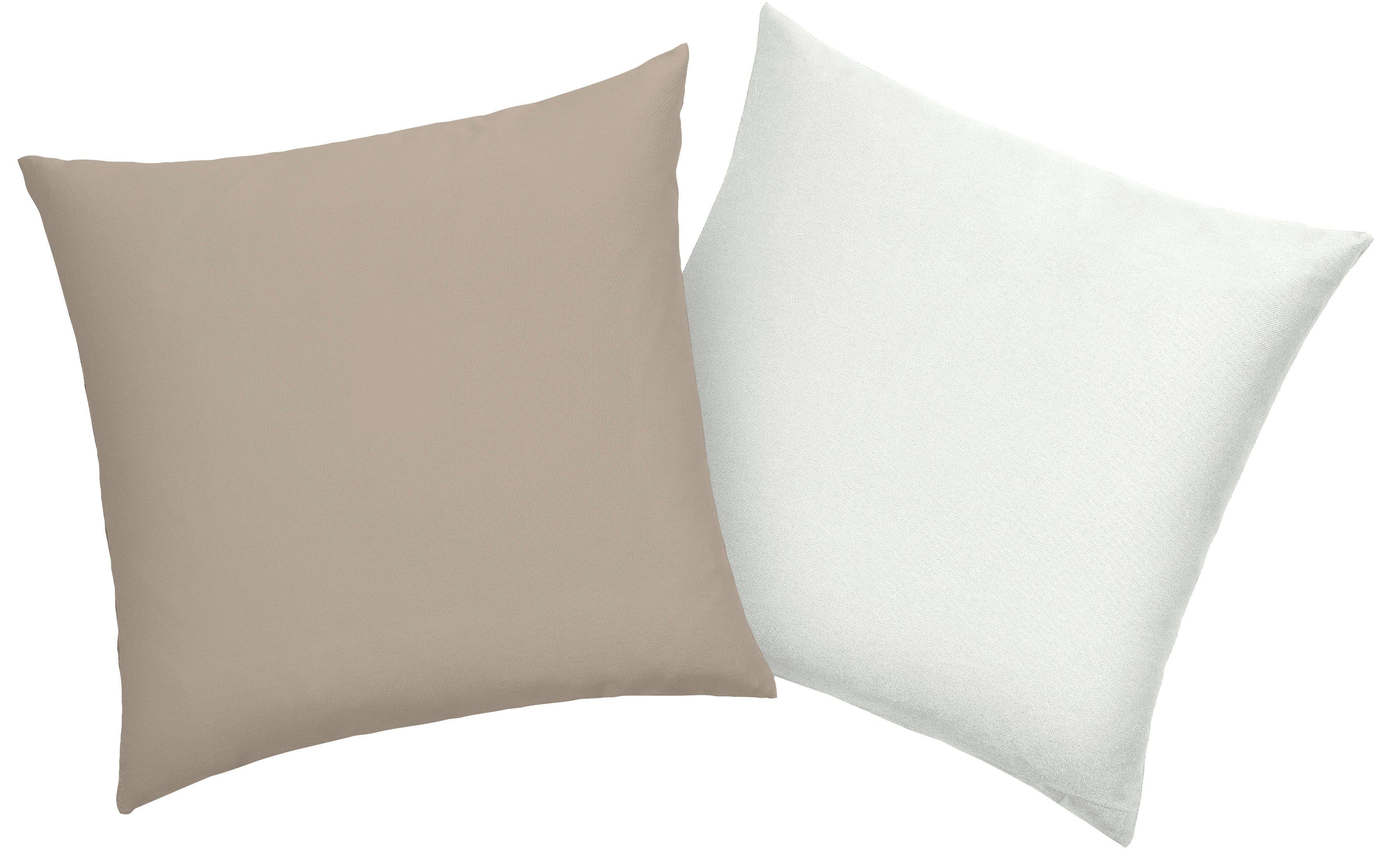 OTTO HOME Kissenbezug DESNER2 Weiß/Beige Microfaser 40x40 cm - Bild 2