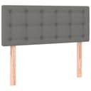 vidaXL Bett Kopfteil Dunkelgrau Stoff Höhenverstellbar Bild 2