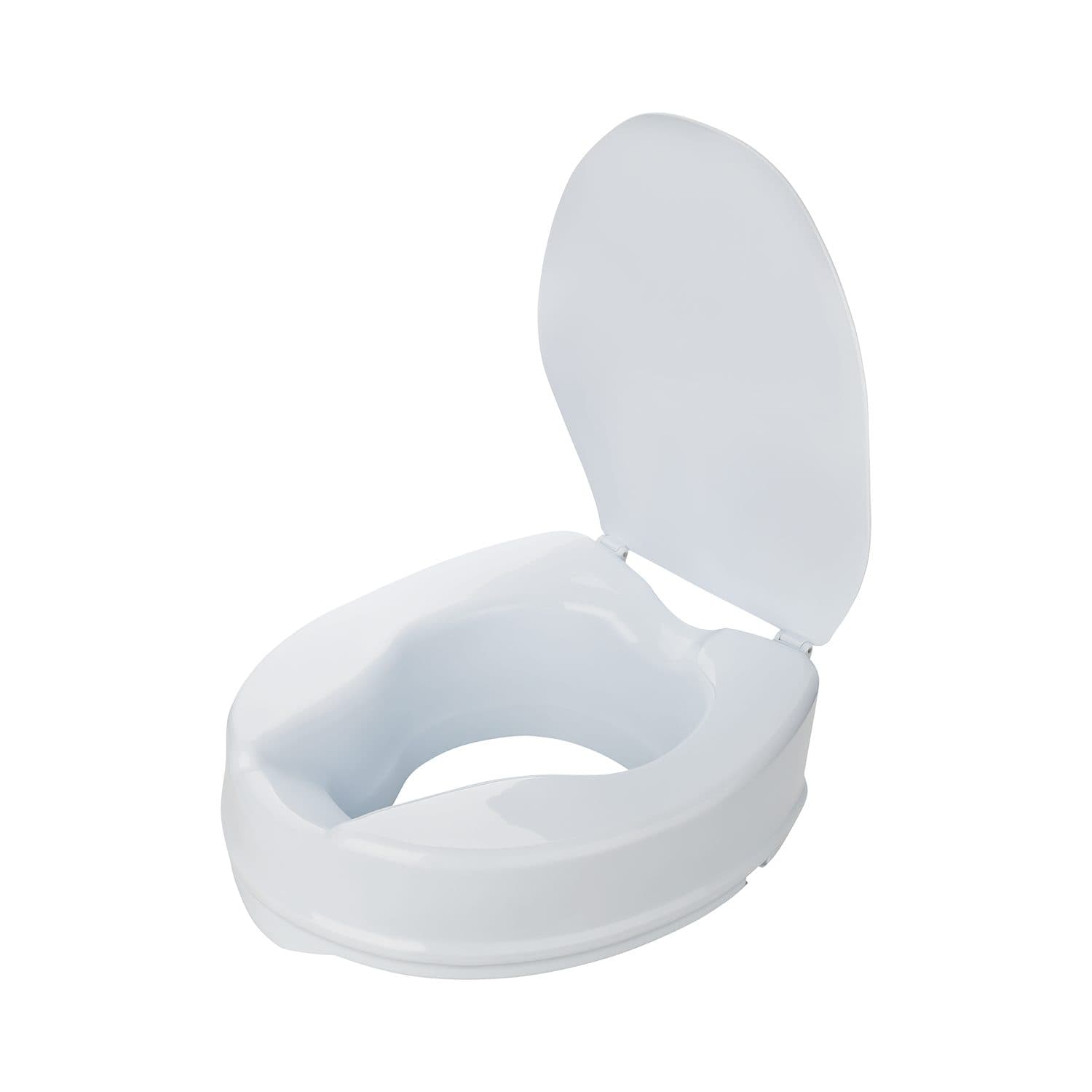 flexilife Toilettensitzerhöhung mit Deckel Weiß 10 oder 15 cm - Bild 2