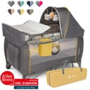 Lionelo Baby-Reisebett LO-SVEN PLUS 2-in-1 mit Spielzeug-Hund Gelb Bild 2