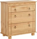 OTTO HOME Kommode Indra Massivholz Kiefer Beige 3 Schubladen Bild 2