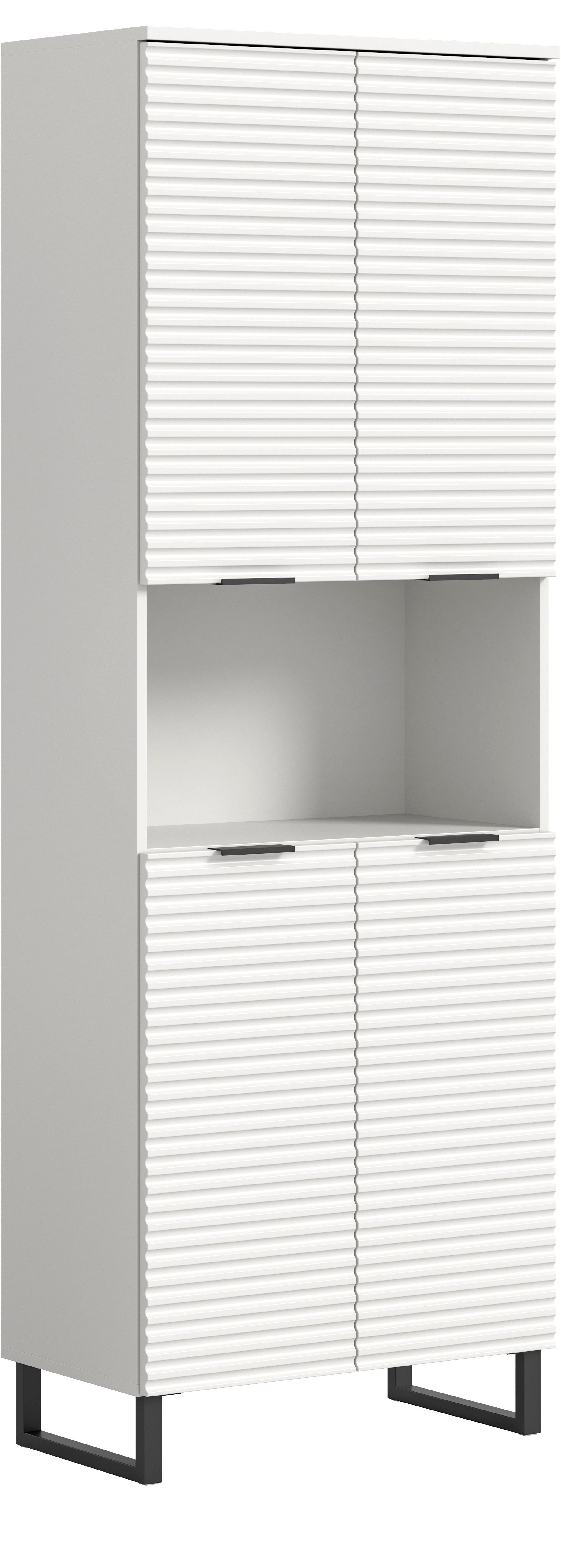 Welltime Hochschrank Litica Weiß Badschrank - Bild 2