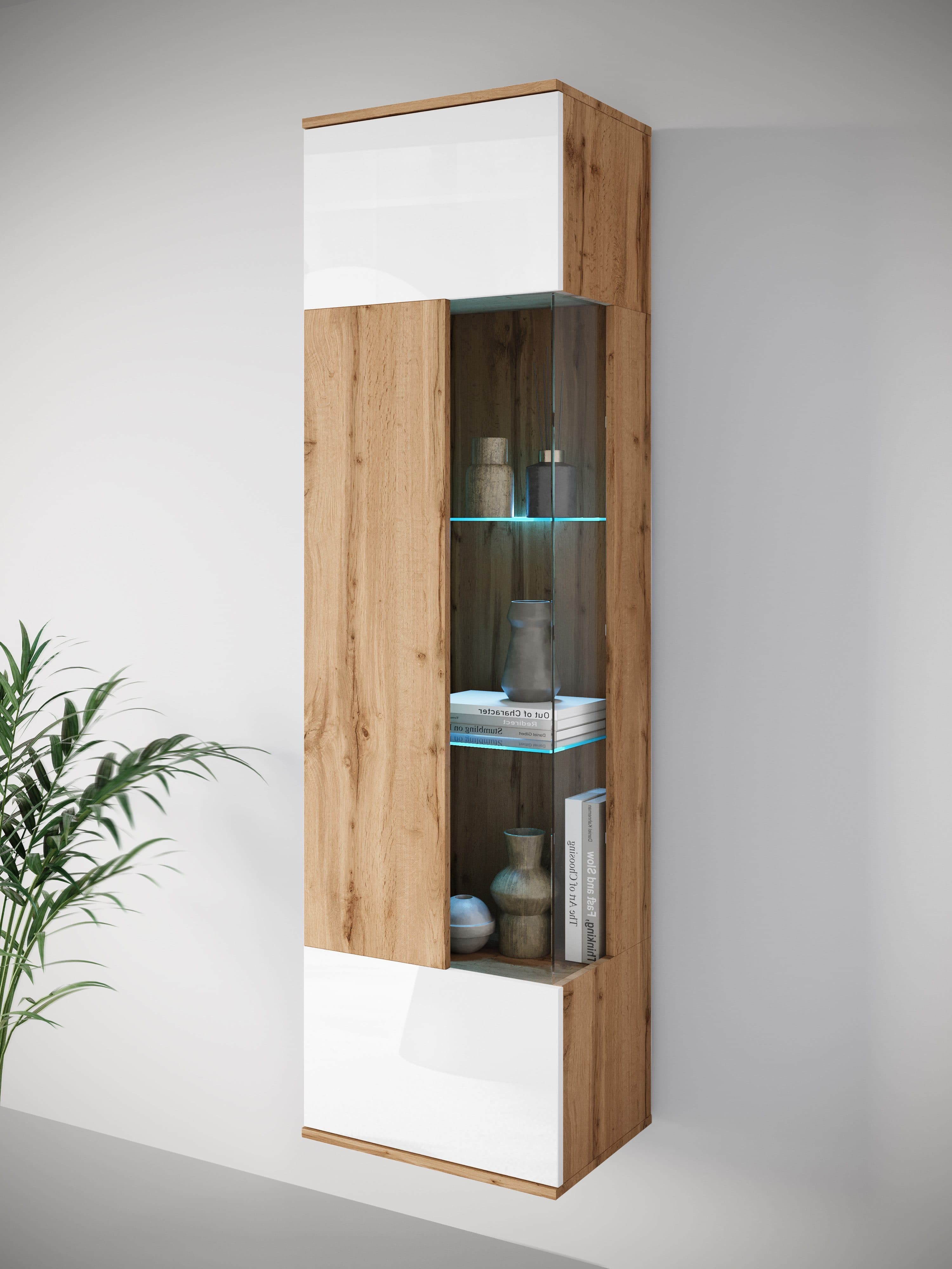 OTTO HOME Vitrine Kenia Weiß Hochglanz mit Glastür - Bild 2