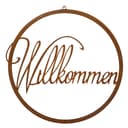 Rostikal Hängedekoration Echter Rost Wanddeko mit Schriftzug Bild 2