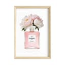 JUSTGOODMOOD Poster Premium Coco Chanel Rosa Parfüm Flacon Bild 2
