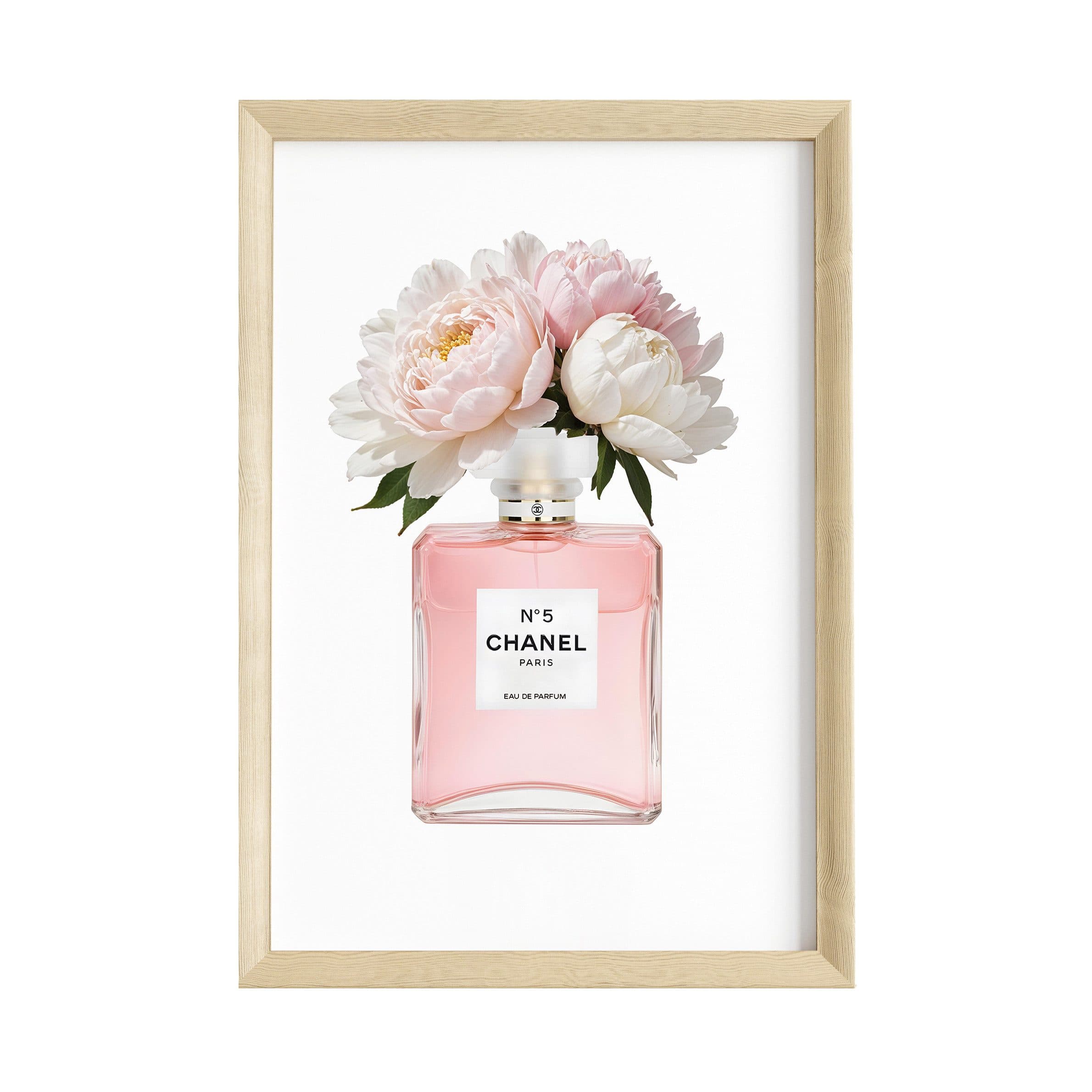 JUSTGOODMOOD Poster Premium Coco Chanel Rosa Parfüm Flacon - Bild 2