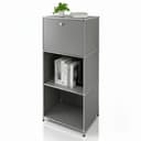 Floordirekt Standregal Concept Epure Grau Metallregal mit Tür Bild 2