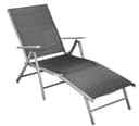 MERXX Gartenliege Schwarz Klappbar Aluminium 100% Polyester Bild 2