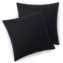 Blumtal Kissenbezug Premium Jersey 2er Set Schwarz Bild 2