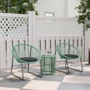 Outsunny Sitzgruppe 3-tlg. Polyrattan Outdoor Lounge Bild 2