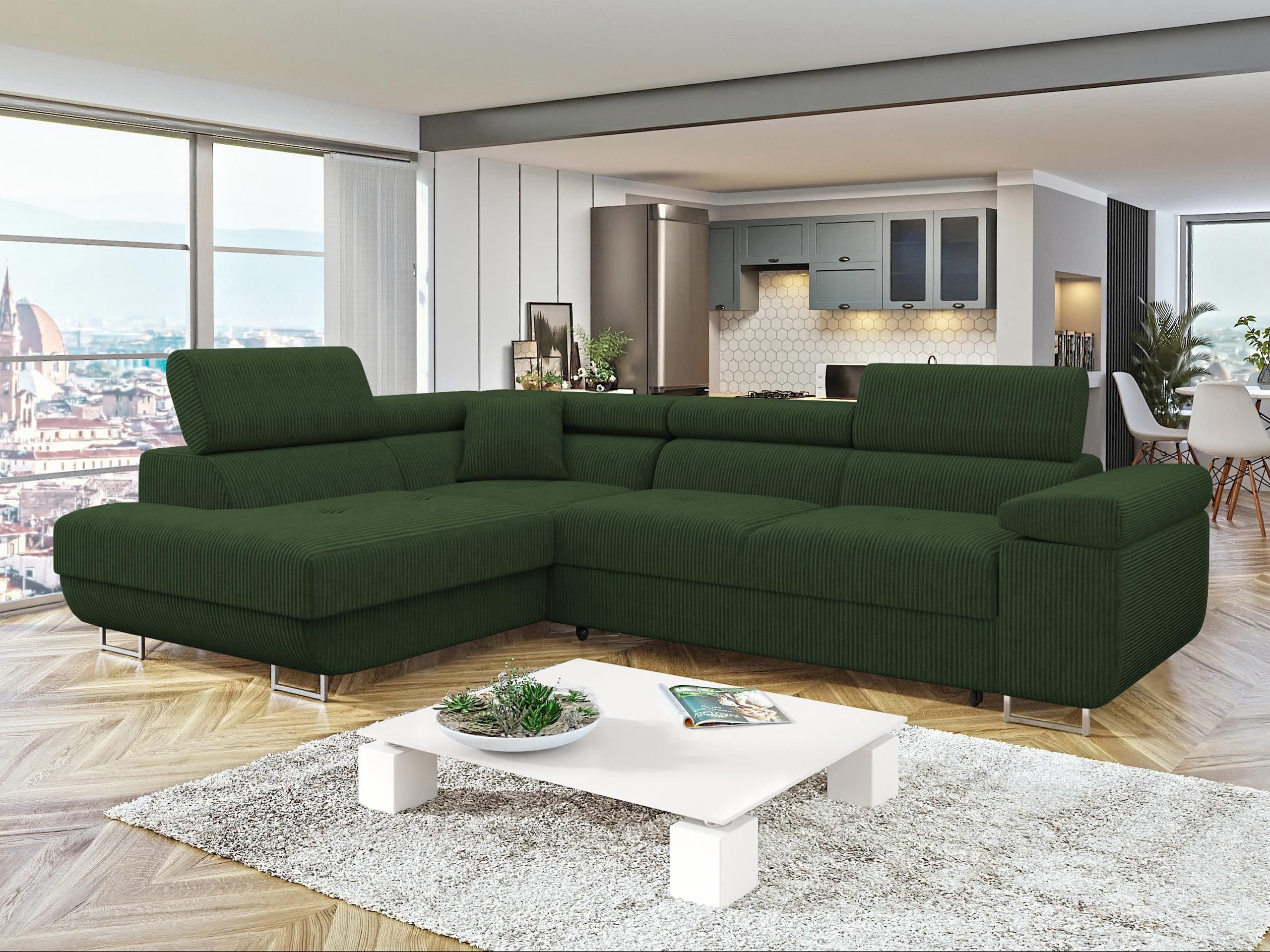 MIRJAN24 Ecksofa Torezio Cord mit Schlaffunktion und Bettkasten - Bild 2