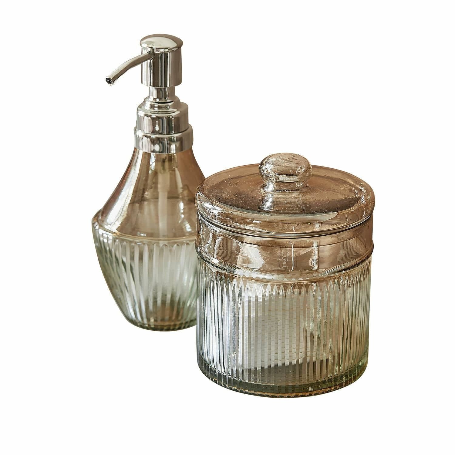 Mirabeau Badorganizer Bad-Set Jolivienne braun/klar Glas - Bild 2