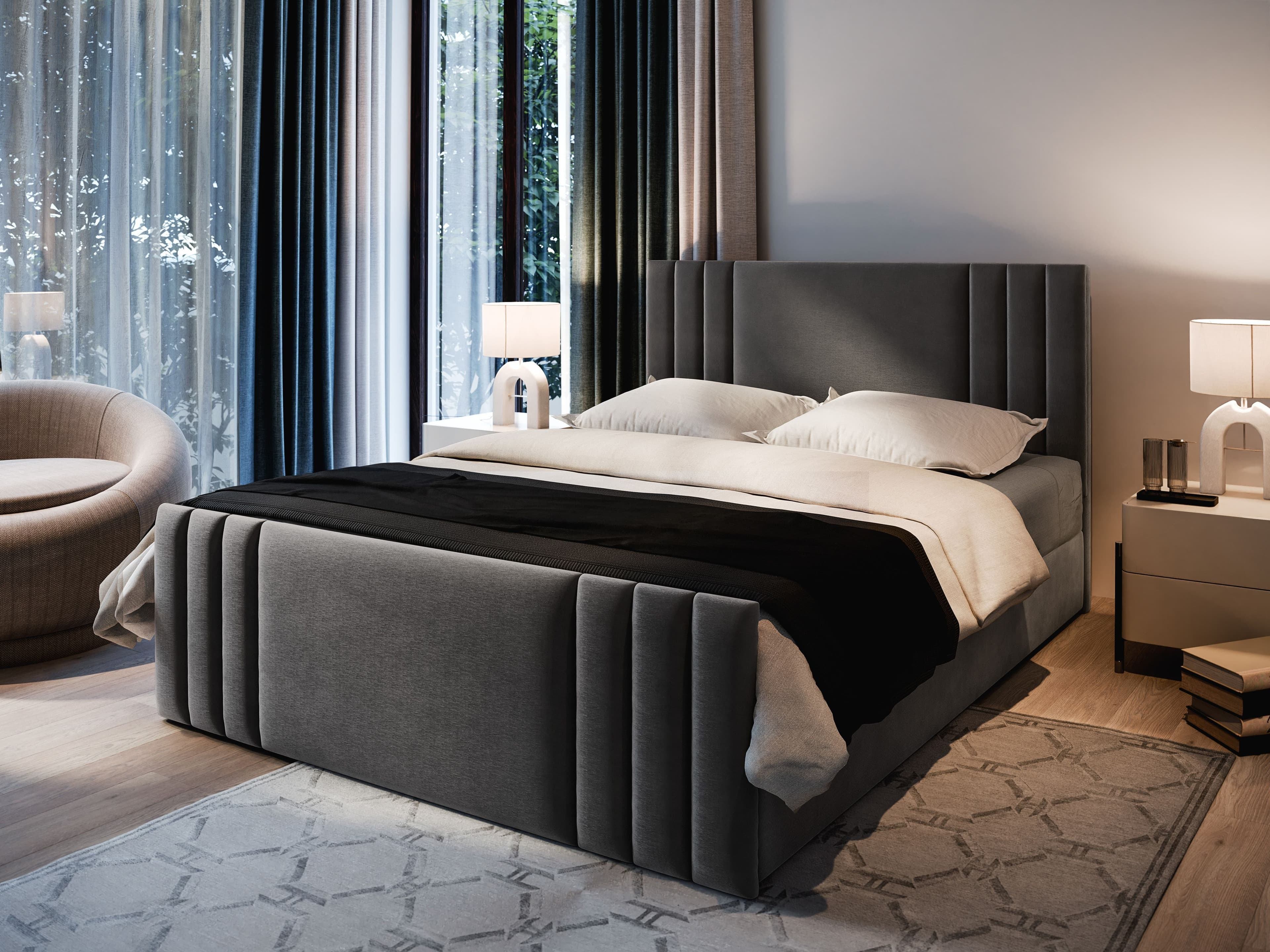 Masseno Boxbett KANES mit Bonell Matratze und Topper - Bild 2