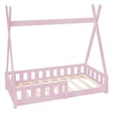ML-DESIGN Kinderbett Tipi Rosa Massivholz mit Rausfallschutz Bild 2