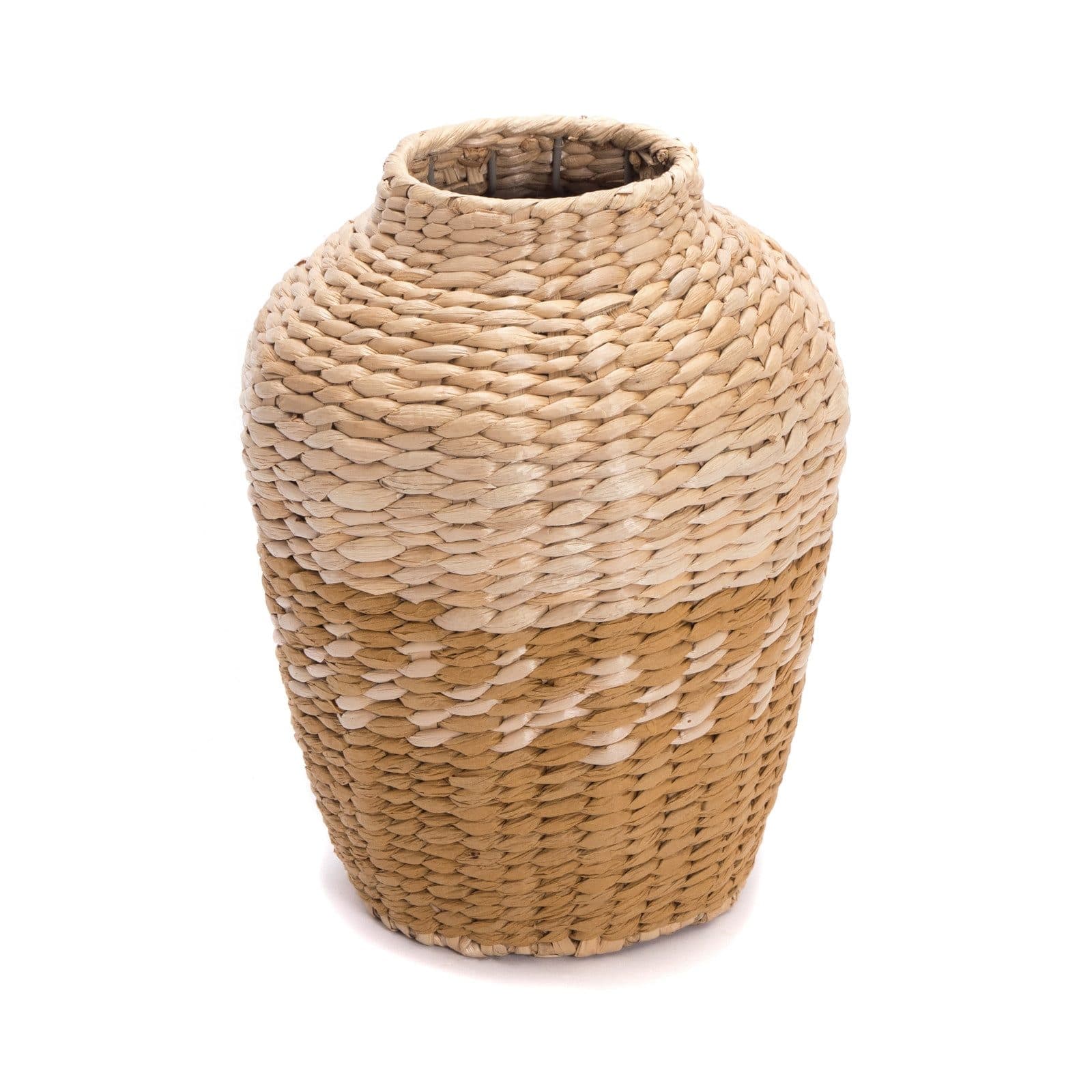 CREEDWOOD Stroh Vase Kairo Natur Gelb Deko Boden Vase - Bild 2