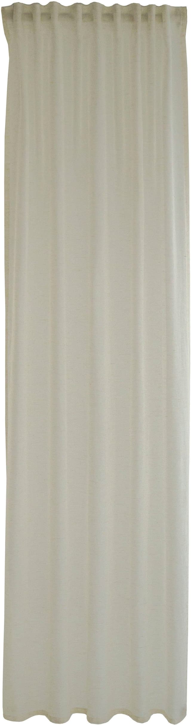 HOMING Vorhang Lian: Halbtransparenter Beige Gardine mit Verdeckten Schlaufen