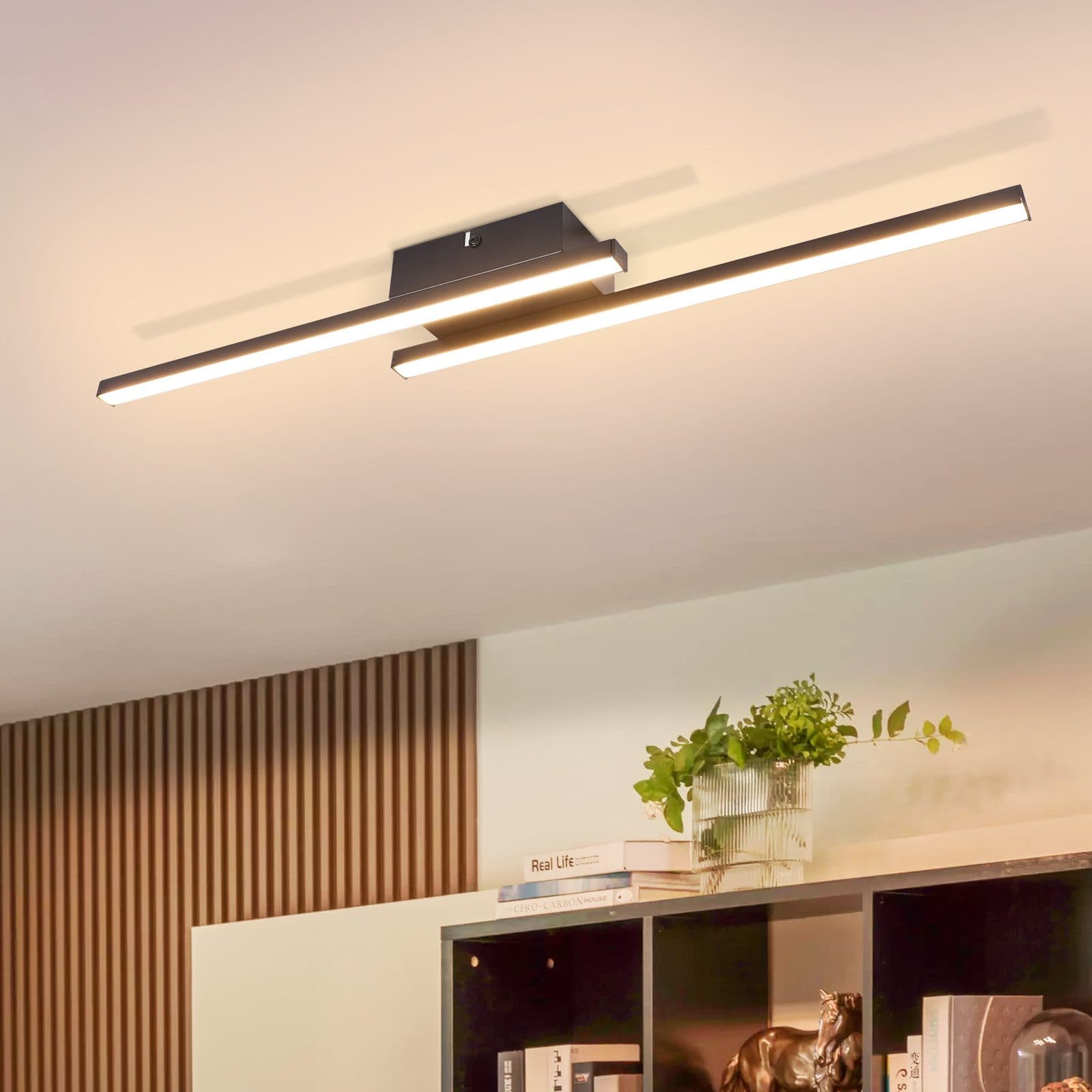 Nettlife LED Deckenleuchte Schwarz 18W Warmweiß - Bild 2
