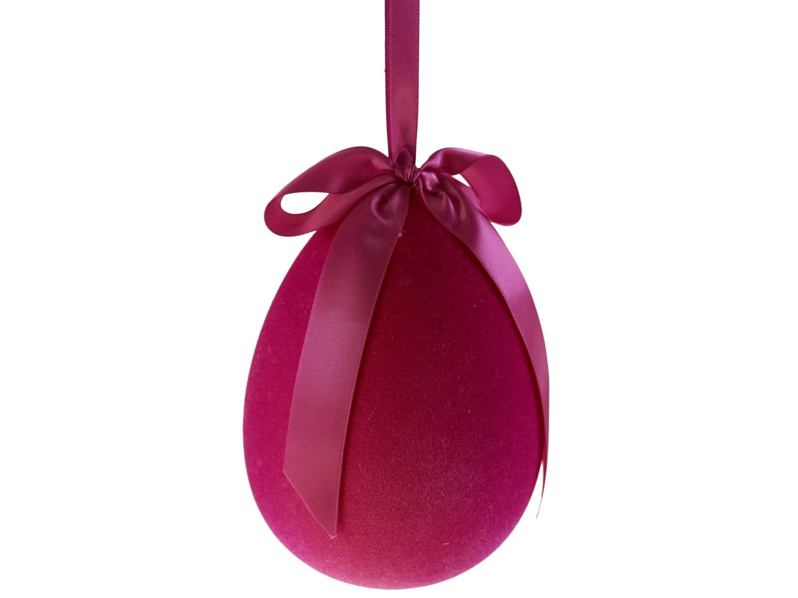 Werner Voß Dekofigur Ei mit Schleife Magenta 11x15 cm