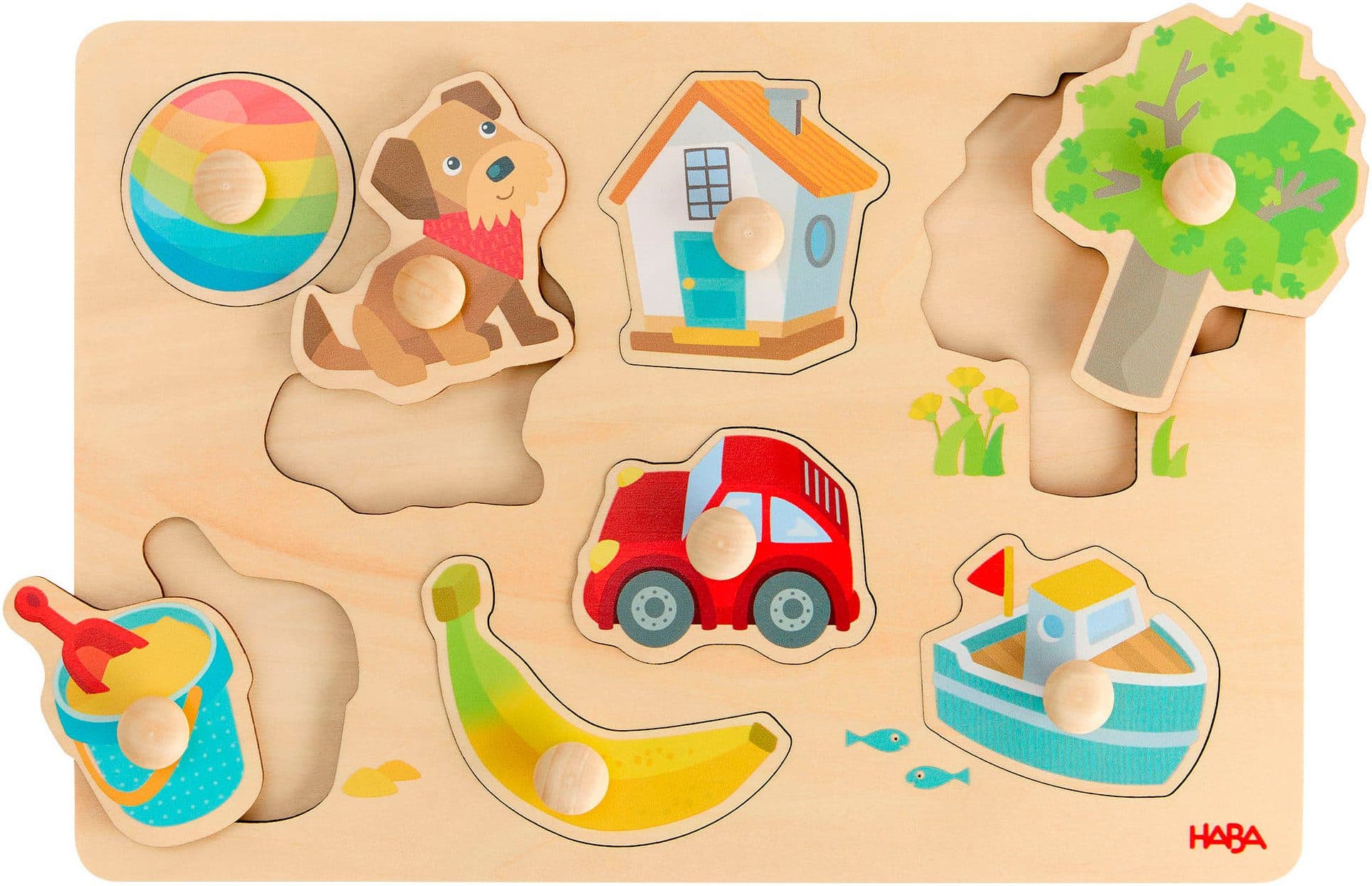 Haba Steckpuzzle Erste Wörter Bunt Holz - Bild 2