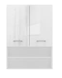 ibonto Hängeschrank Platzsparend mit 2 Regalen Badezimmerschrank Bild 2