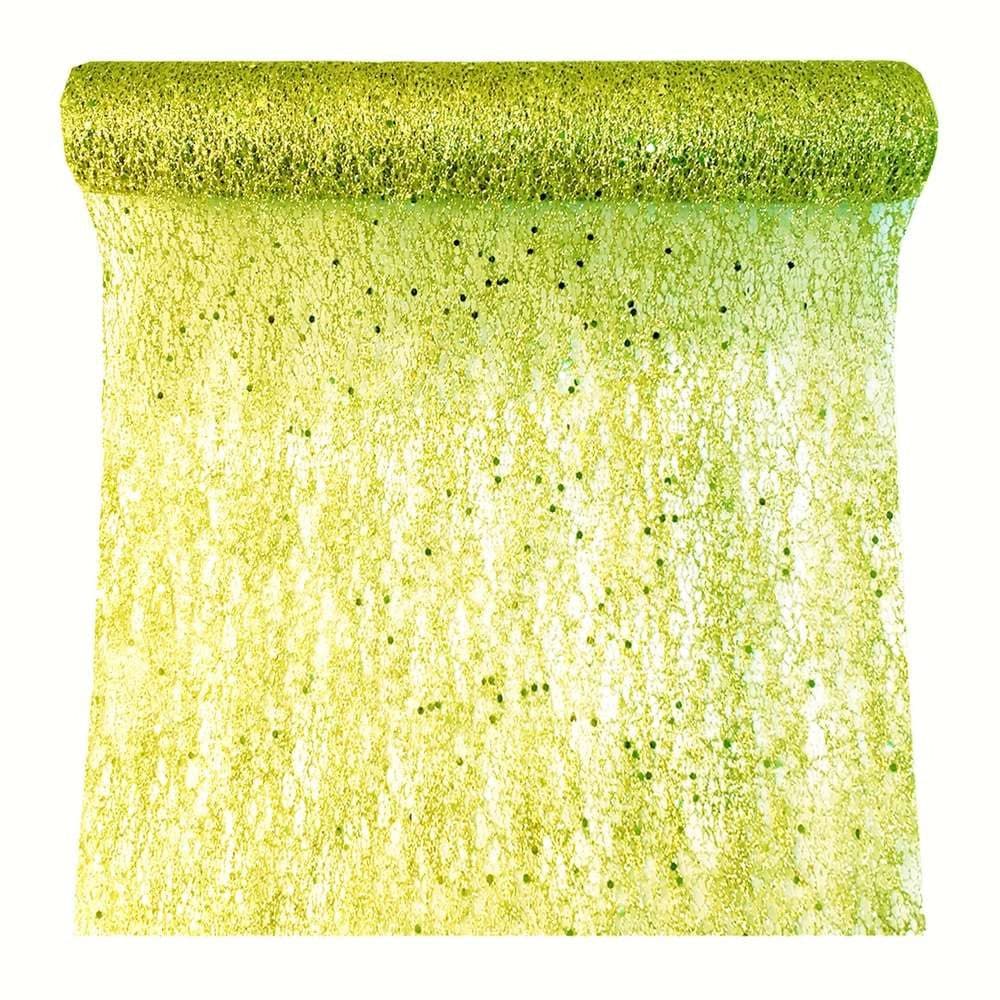 Gasper Tischläufer GLAMOUR WORLD Grün Dekostoff