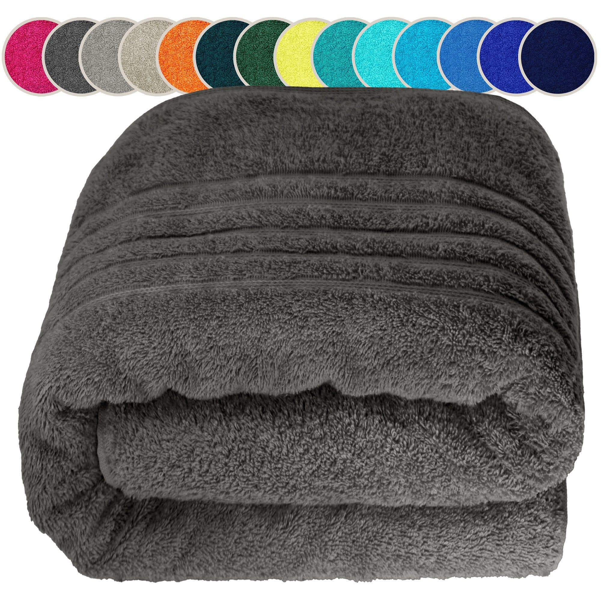Lashuma Saunatuch XXL Frottee Grau 100x200 cm - Bild 2