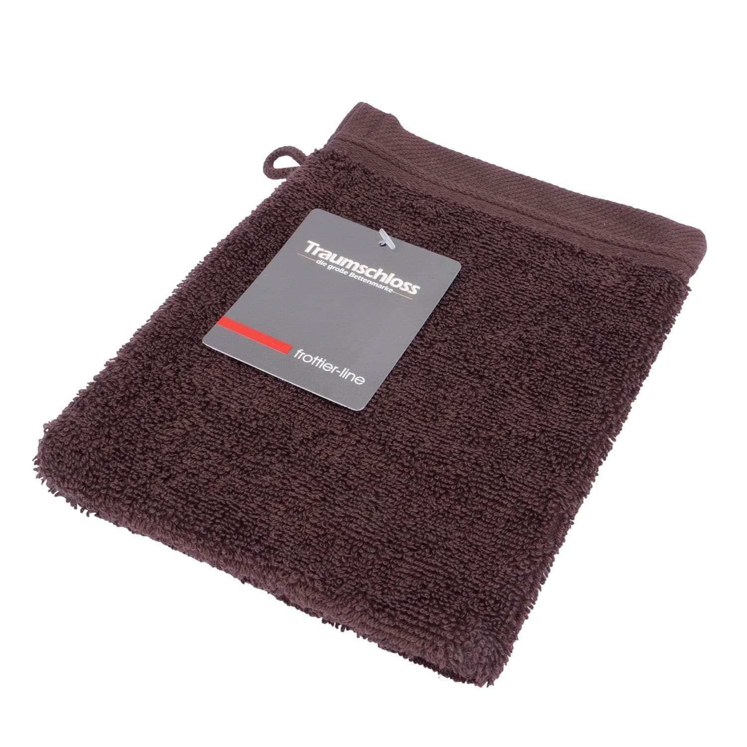 Traumschloss Waschlappen Frottier-Line Braun 100% Baumwolle - Bild 2
