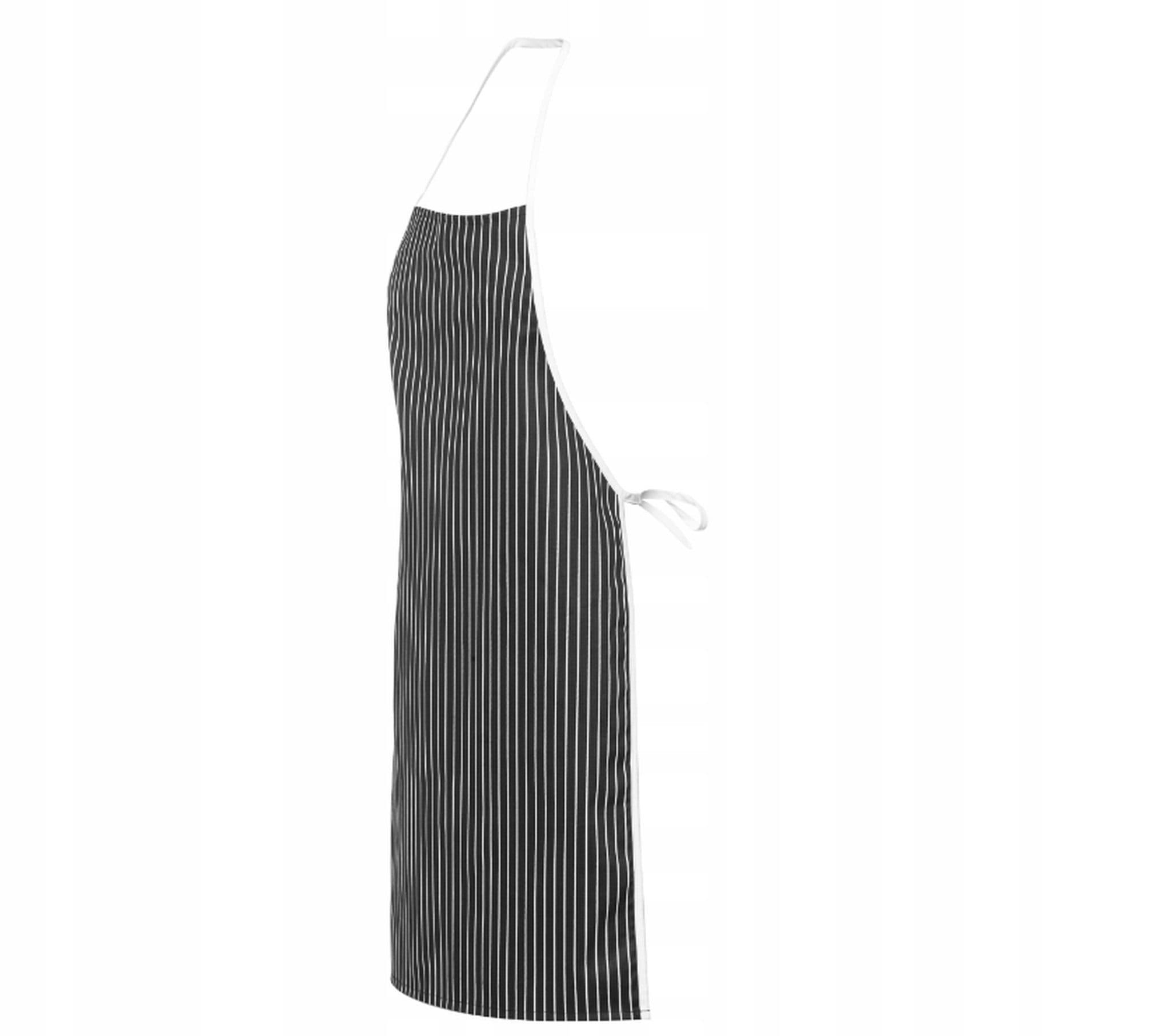 Fartuchy.pl Kochschürze Schwarz-Weiß Gestreift Unisex Küche - Bild 2
