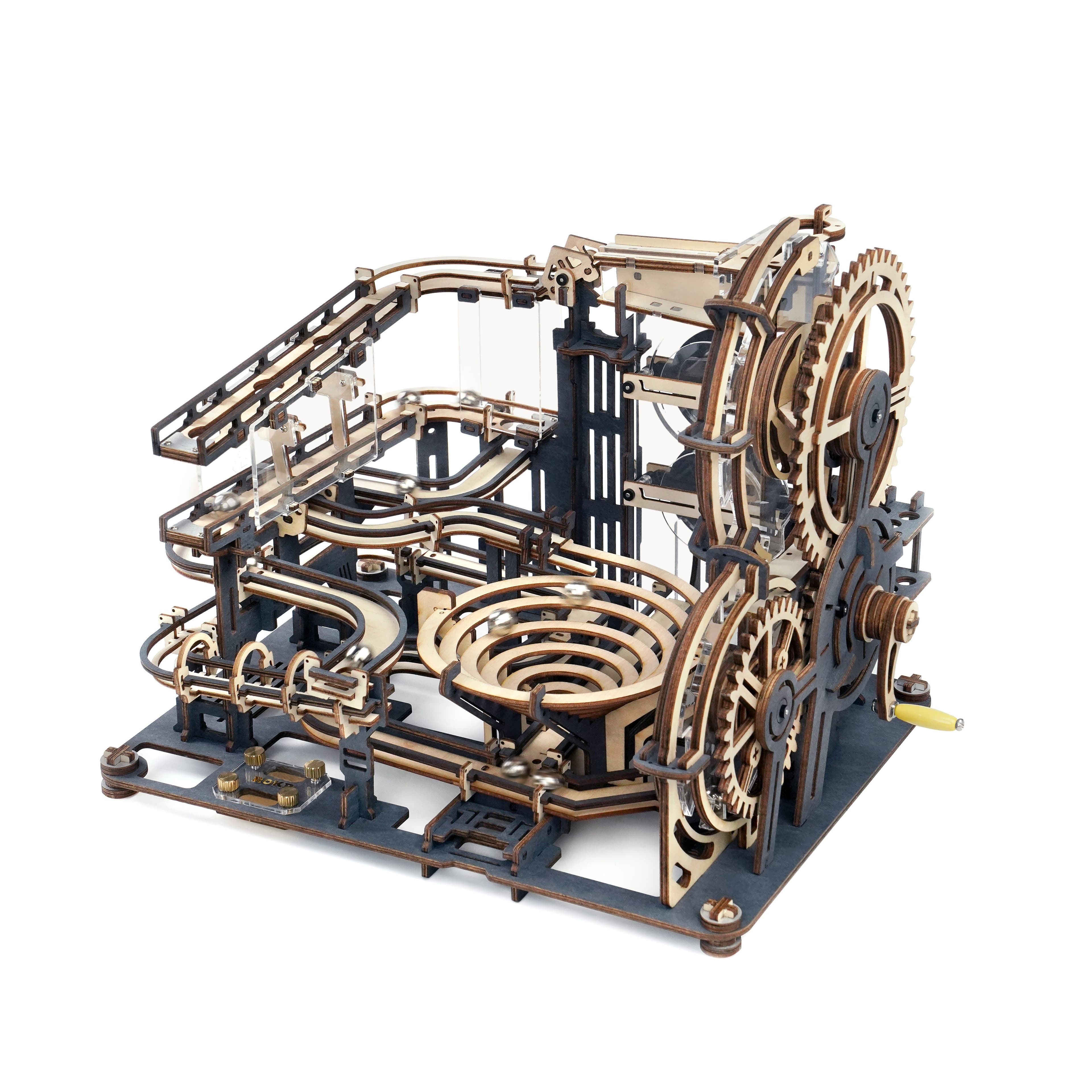 Robotime 3D-Puzzle Murmelbahn Night City 2.0 - 294 Teile Holz - Bild 2
