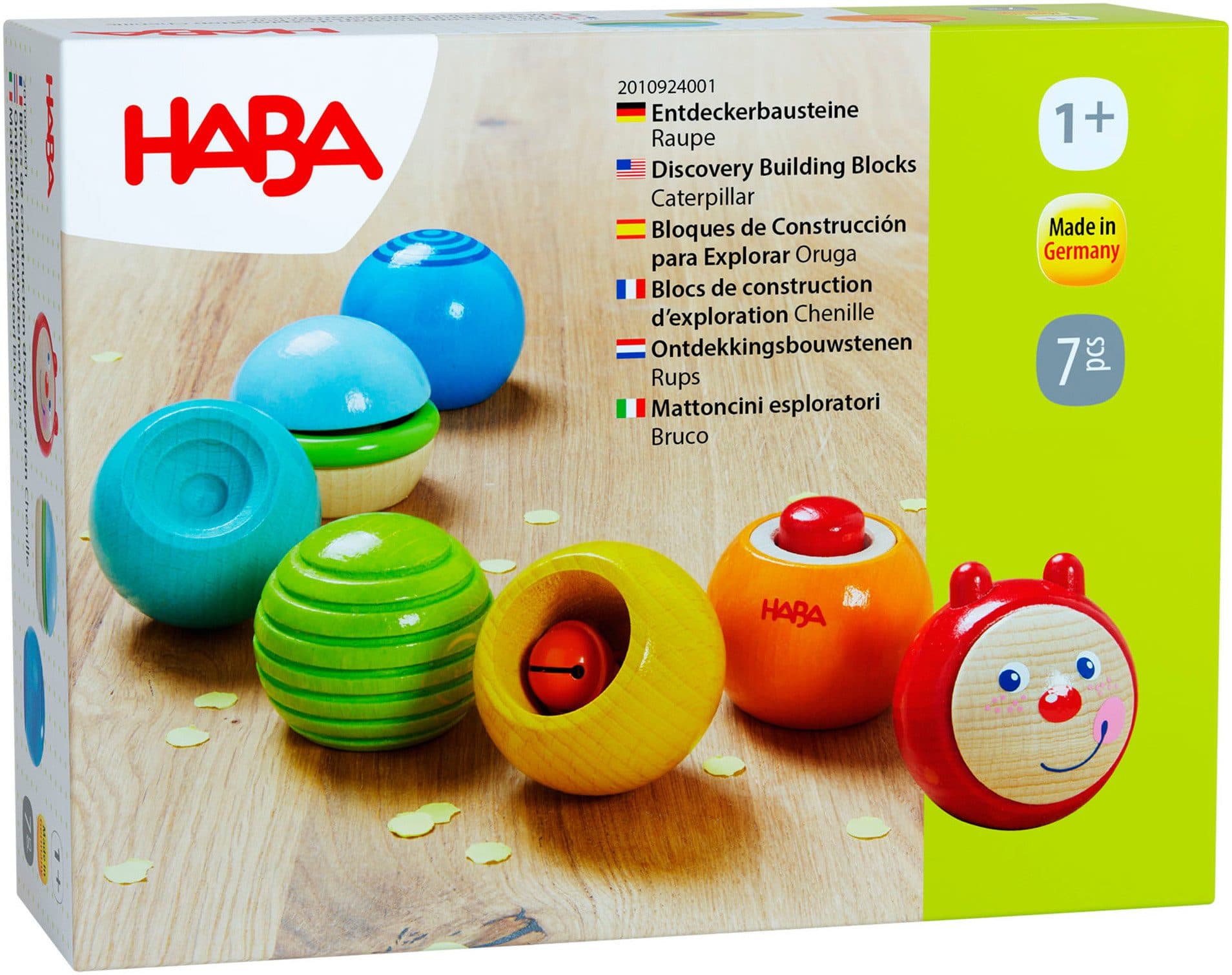 Haba Entdeckerbausteine Raupe Bunt Made in Germany mit Soundeffekt - Bild 2