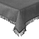 Haus und Deko Tischdecke Outdoor PVC Grau mit Fransen Bild 2