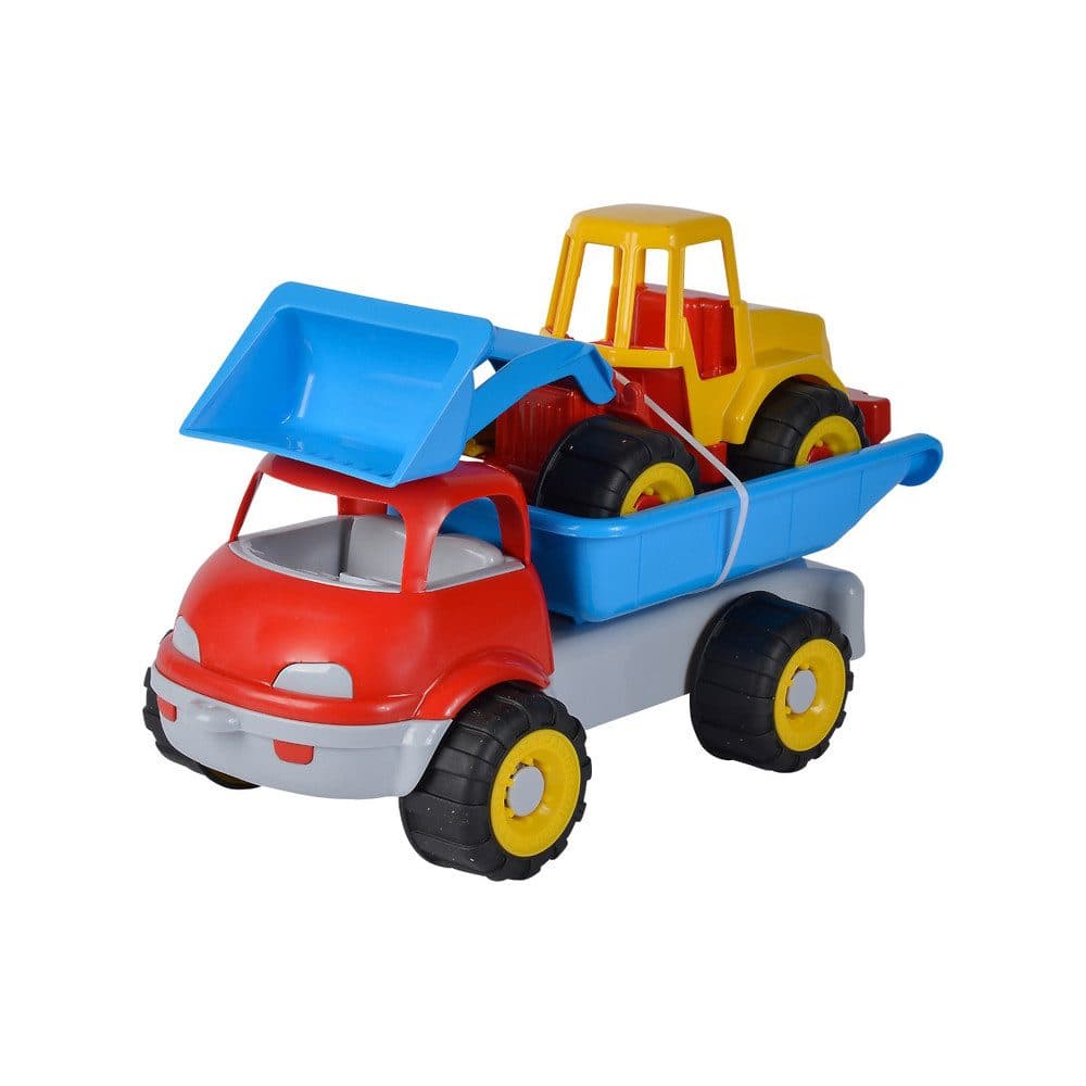 Androni Giocattoli Spielzeug-Kipper Sandfahrzeug LKW mit Bagger