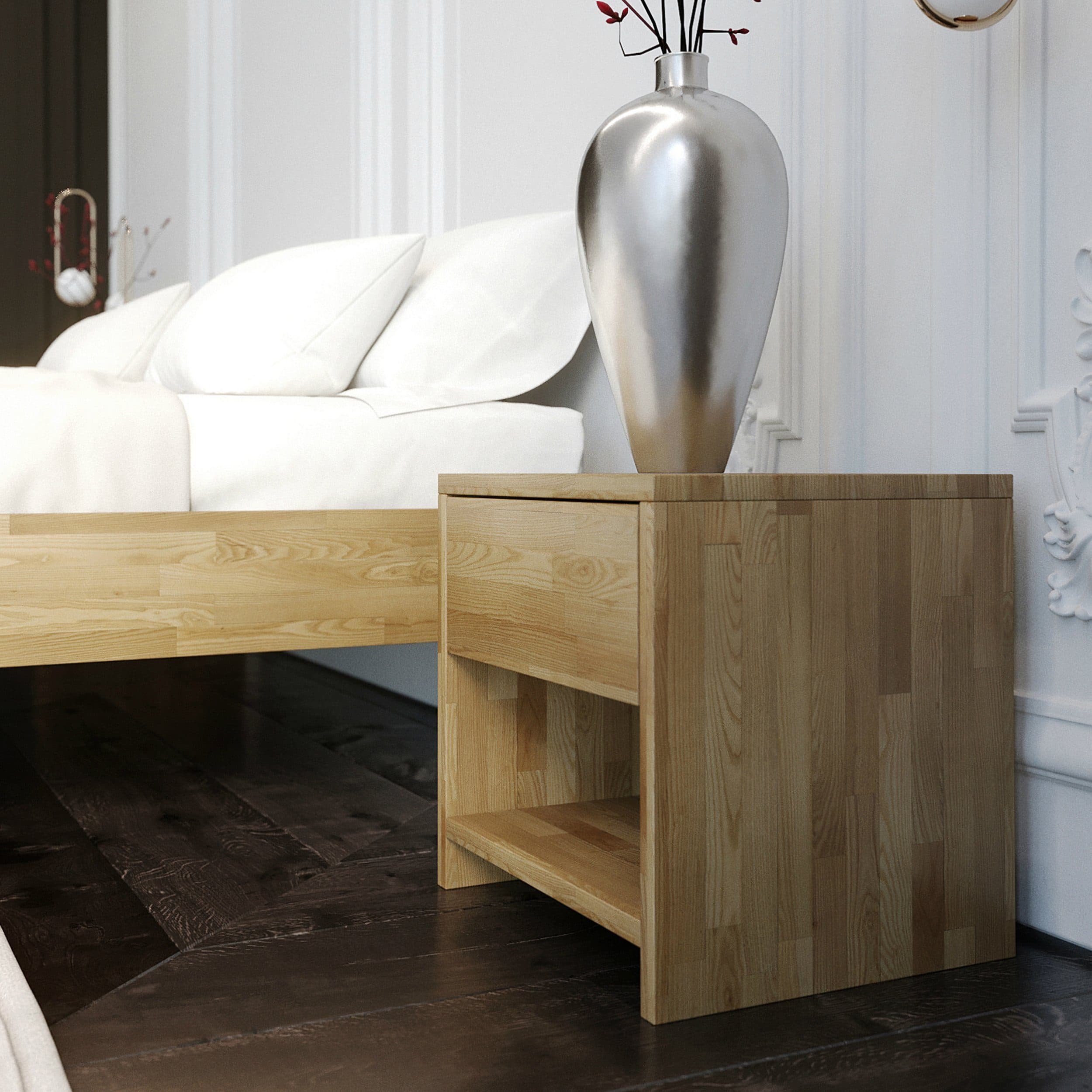 Krok Wood Nachttisch Julia aus Massivholz - Bild 2