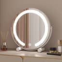 WDWRITTI LED Schminkspiegel 3 Lichtfarben Dimmbar Touch 360° Drehbar Bild 2