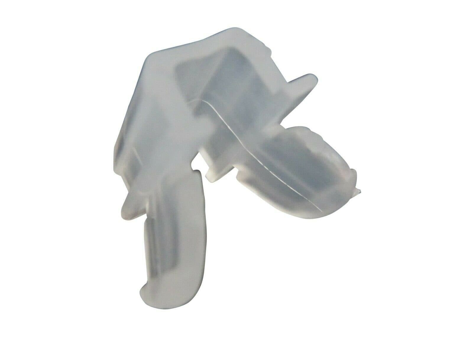 rewagi Gardinenschiene Endfeststeller Transparent Vierkantloch - Bild 2