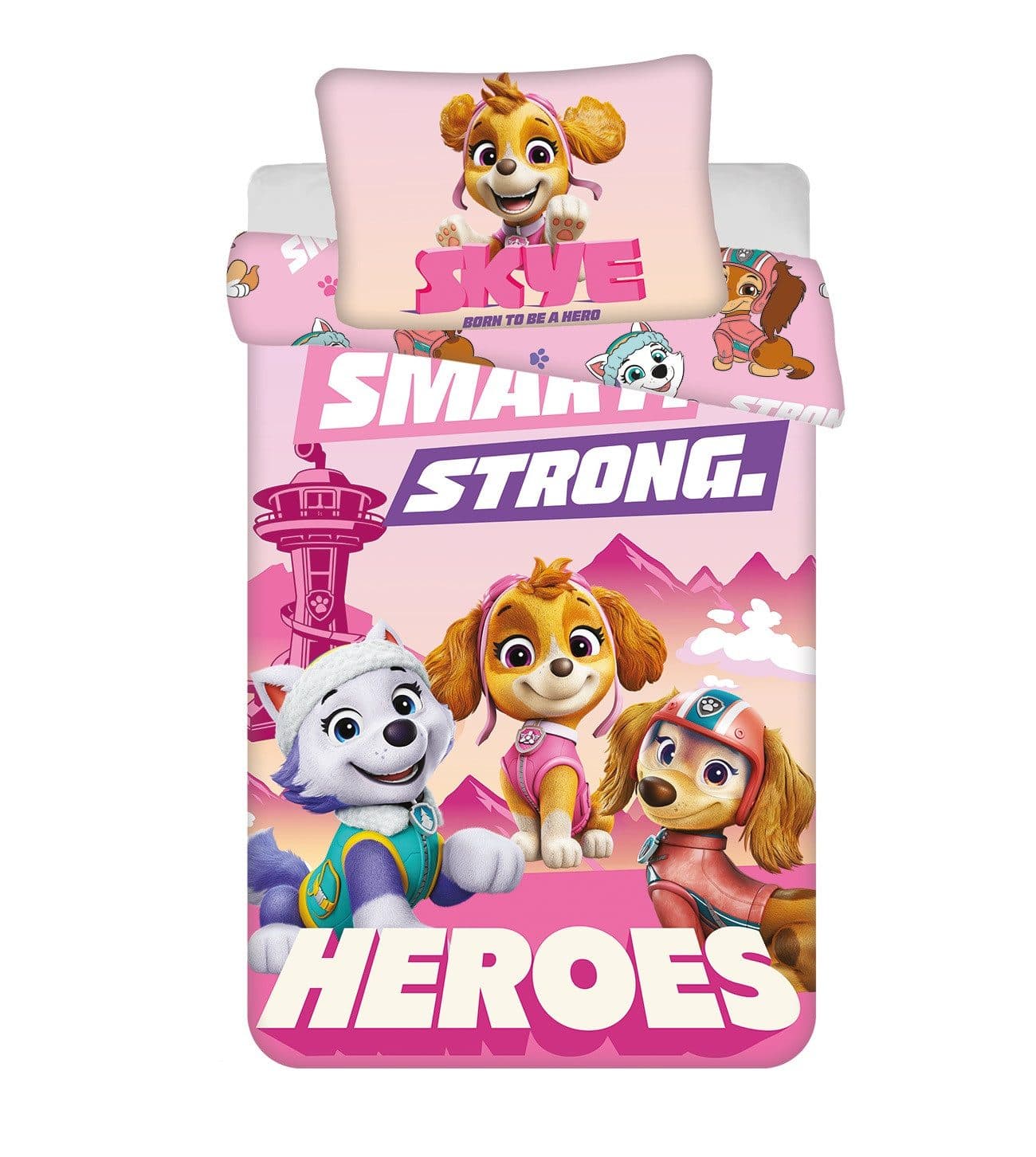 Jerry Fabrics Kinderbettwäsche Paw Patrol Set 100x135 cm + 40x60 cm