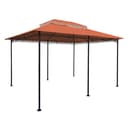 Spetebo Pavillon-Ersatzdach Cape Town 4x3m Terracotta mit Kaminabzug Bild 2