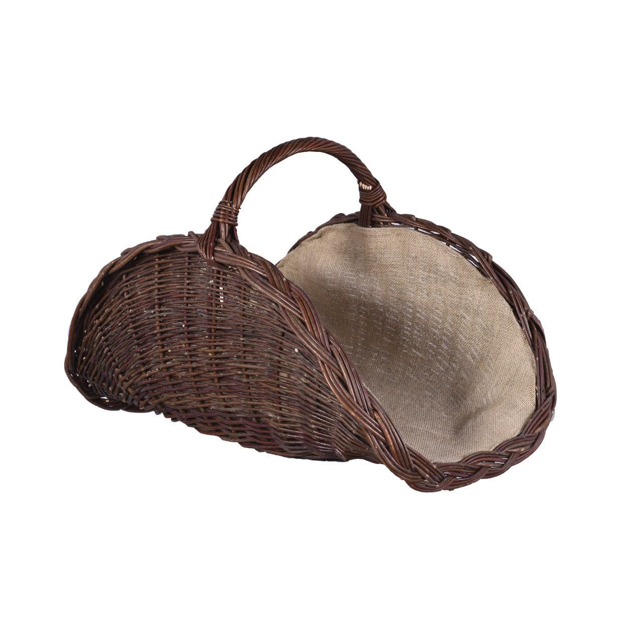 FireFix Aufbewahrungskorb Weide Braun Oval