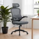IDIMEX Drehstuhl JOBURG Ergonomischer Netzrücken Lendenstütze Grau Bild 2