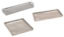 Meinposten Dekotablett Quinn silber Metall massiv Bild 2