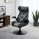 Vinsetto Gaming-Stuhl höhenverstellbar Schwarz/Grau Bild 2