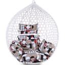 RAMROXX Hängestuhl Kissen Set 2-teilig Modern für Hängesessel Bild 2