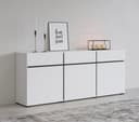 OTTO home Sideboard Cross Weiss Schwarz Modern 180cm Bild 2