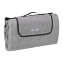 relaxdays Picknickdecke Grau Fleece XXL Outdoordecke Bild 2