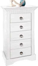 Kommode OTTO HOME Rustic Weiß Massivholz 5 Schubladen Bild 2