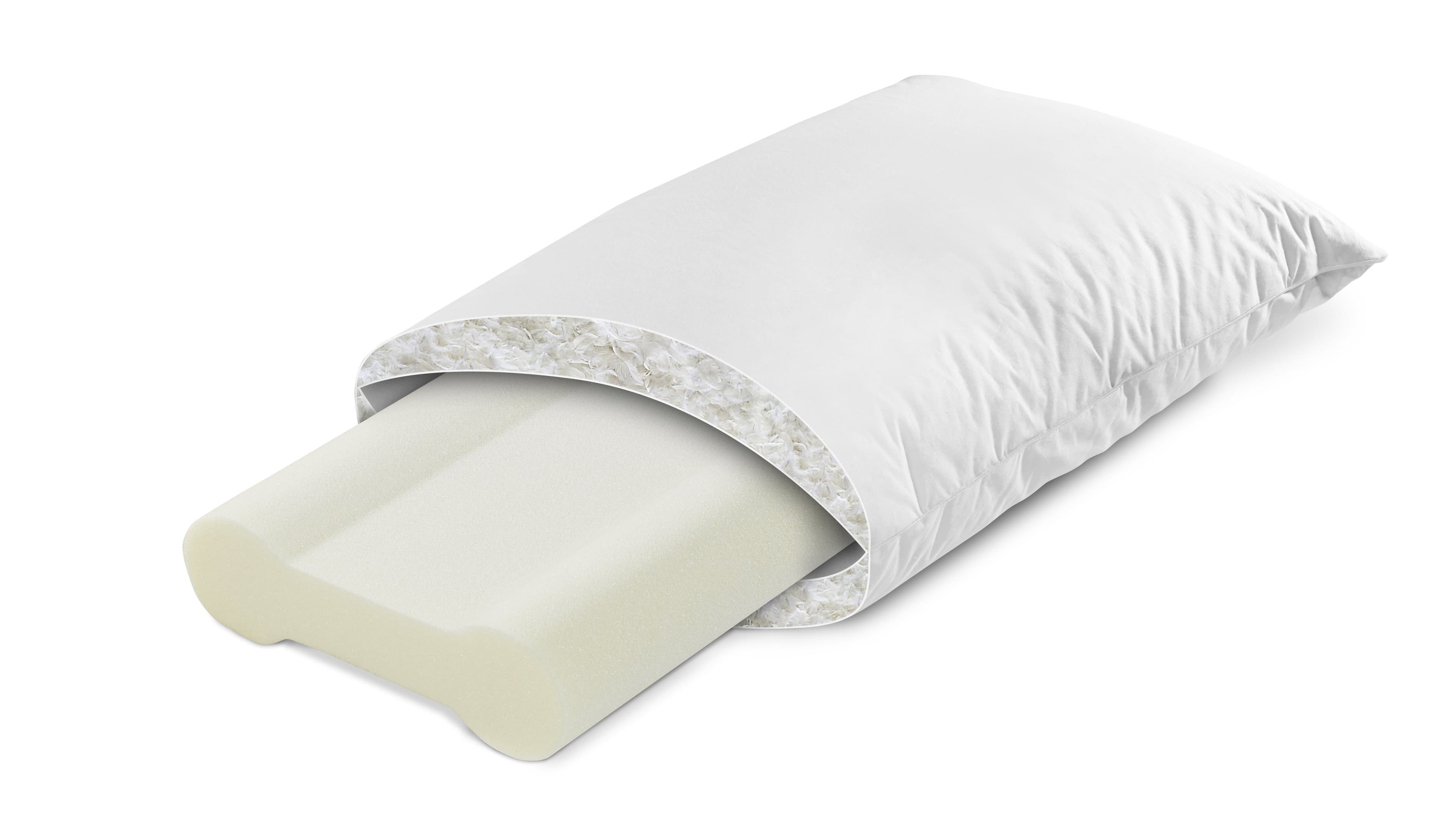 Irisette Sale 3-Kammer-Kopfkissen Theo mit Viscoschaum und Daunenfüllung - Bild 2