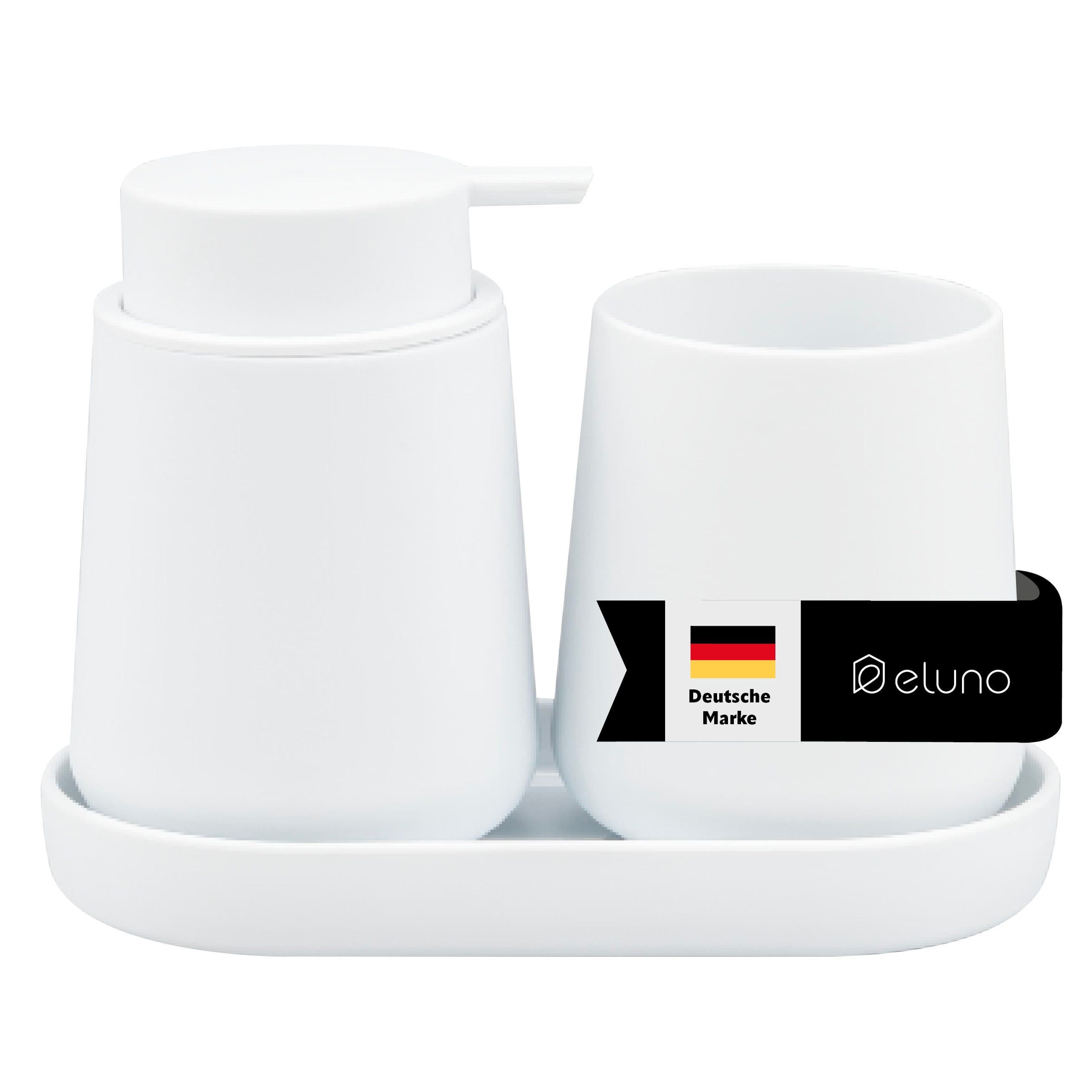 eluno Badaccessoire-Set TESERO 3tlg. Weiß Soft-Touch - Bild 2