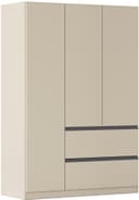 Drehtürenschrank Costa 136x197x54 cm Rauch Bild 2