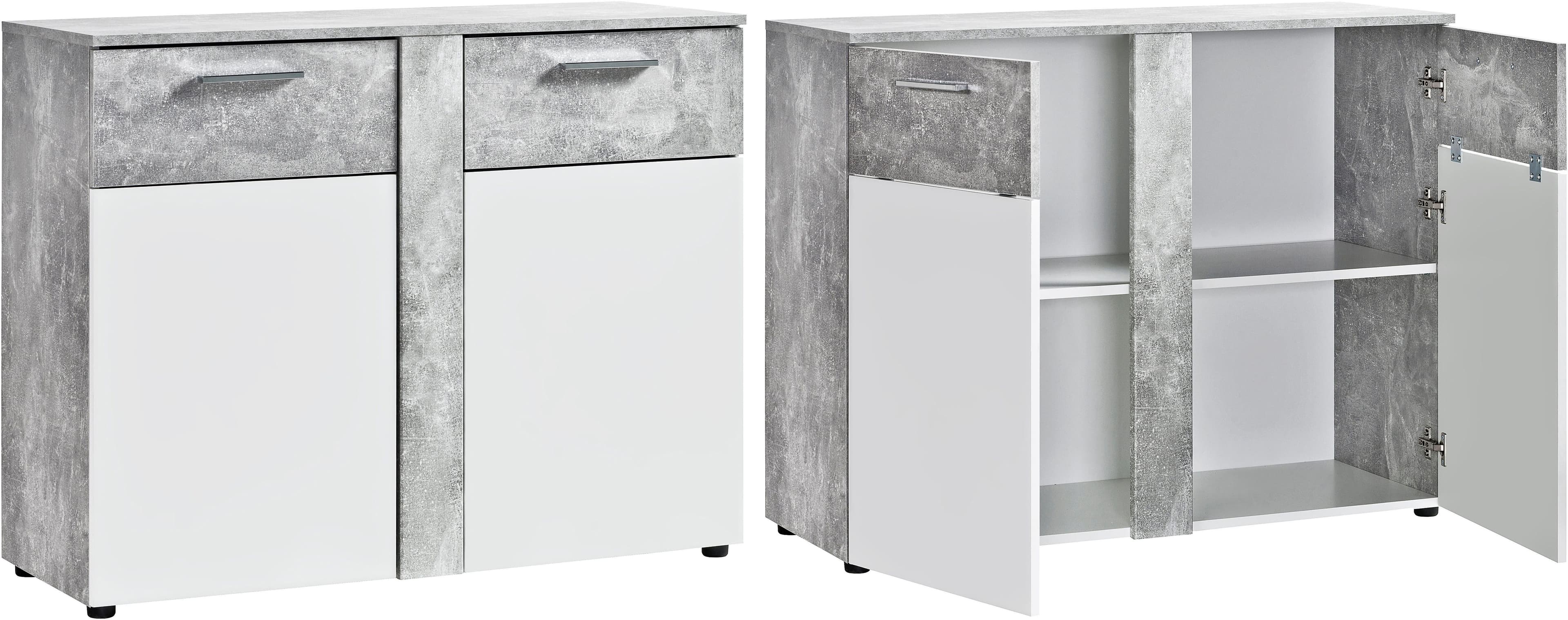 PROCONTOUR Kommode Trenti Weiß Betonfarben Modern - Bild 2