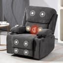 BRTHORY Massagesessel Relaxsessel mit Massagefunktion, Fernsehsessel, 360°drehbar Bild 2